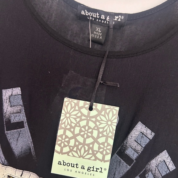 NWT - About A Girl Los Angeles XL Tank with tassles. - Picture 2 of 5